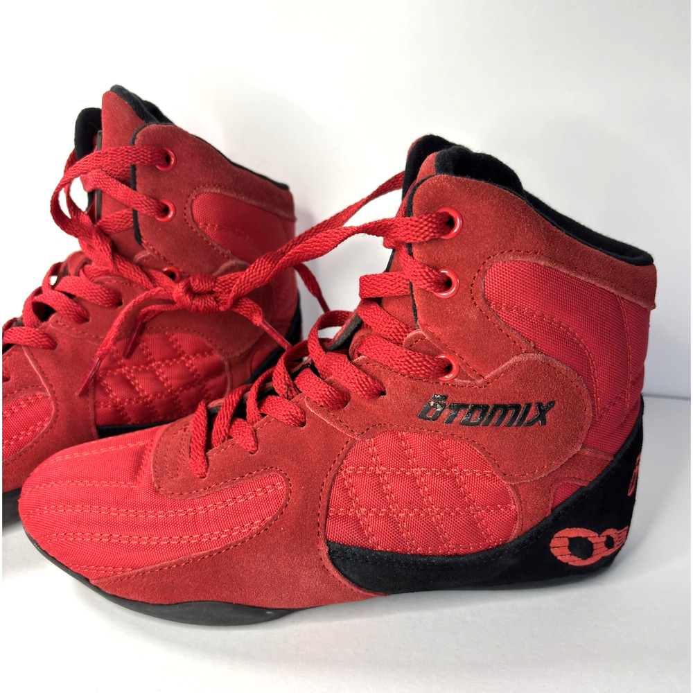 Otomix Stingray M3000 Red Bodybuilding Weightlifting Shoes Mens 7.5 Womens 9